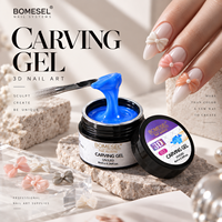 Gel de sculpture 3D professionnel pour nail art, haute viscosité, gel UV LED pour sculpture, 12 couleurs, OEM, marque privée, vente en gros