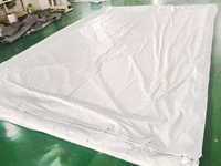 Bâche d'extérieur en pvc, toile résistante et étanche, bâche blanche, bâche de couverture de qualité supérieure