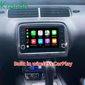 Krando Android Navegação Do Carro 8 ''64G 128G Sistema de Navegação Do Carro para Chevrolet Camaro 2008-2015 Android 12 Car Headunit GPS