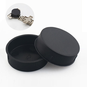 40mm Capuchons de charnière en plastique noir pour armoires de cuisine, salle à manger, salon, meubles d'hôtel. - Product Image 1