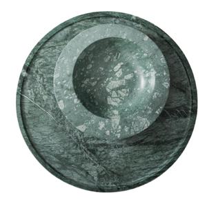 Plateau de service en marbre naturel de haute qualité Plateau de luxe au design moderne fait à la main pour bureau à domicile Restaurant mariage en gros - Product Image 3