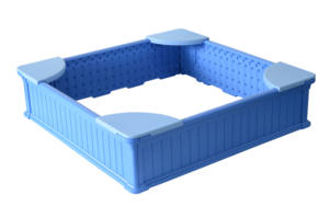 현대 홈 4ft x 4ft 날씨 방지 야외 플라스틱 샌드 박스 키트/커버 - Product Image 3