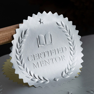 Vàng bạc tùy chỉnh dập nổi không thấm nước tự dính UV kháng Tùy chỉnh hình dạng chuyển dính <span class=keywords><strong>sticker</strong></span> cho bao bì nhãn - Product Image 2