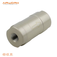 Vanne de retenue série LCV en alliage d'aluminium, vanne unidirectionnelle de 1/8 à 1 pouce pour ligne d'air, vanne anti-retour pour système pneumatique, vente en gros