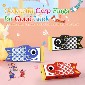 Office Desk Japanese Carp Flag USB HUB Laptop Desktop Koinobori Universal Kawaii 2.0 <strong>4</strong> Port <strong>Type</strong> C USB HUB - Product Image 1