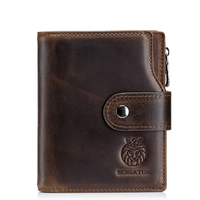 Dompet Kulit Pria Model Tipis dan Ramping, Desain Kustom, Terlaris, Modis, dan Berkualitas Tinggi