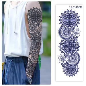 Últimos 15 días arte corporal Sexy brazo completo Oriental cereza <span class=keywords><strong>pierna</strong></span> temporal Semi permanente tinta tatuaje <span class=keywords><strong>hombre</strong></span> flor brazo tatuaje pegatinas - Product Image 1