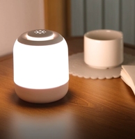 Veilleuse Dimmable Touch Lampe Portable Lampe De Table De Chevet Gradation En Continu Luminosité 3 Couleurs Chevet Veilleuse