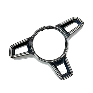 Embellecedor de cubierta decorativa para volante de fibra de carbono para Porsche 911 992 Panamera Cayenne <span class=keywords><strong>Macan</strong></span> 2017 2018 <span class=keywords><strong>2019</strong></span>, accesorios para coche - Product Image 2