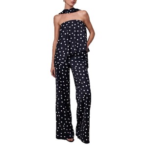 Nouvel ensemble d'été décontracté pour femme : haut bustier à rubans et pantalon confortable, tenue deux pièces sans manches pour le quotidien - Product Image 3