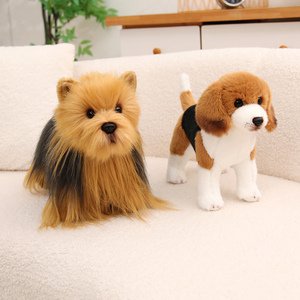 Nuevo Peluche de Simulación de Perro <span class=keywords><strong>Beagle</strong></span>, Juguete de Peluche Realista y Suave, Regalo de Cumpleaños para Niños, Decoración del Hogar - Product Image 3