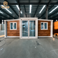 Maison préfabriquée moderne à double aile de 20, 30 ou 40 pieds, 1 à 4 chambres avec cuisine et salle de bain, maison conteneur modulaire extensible