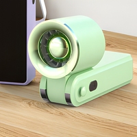 Nouveau ventilateur pliable portable 2026 avec écran LED numérique, rechargeable par USB, 5 vitesses, mini-ventilateur rafraîchissant pour l'été