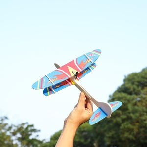 Planeador biplano DIY para niños, Avión de lanzamiento de espuma EPP, modelo eléctrico de carga, Avión de vuelo alimentado por juguete - Product Image 1