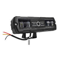 Nouvelle barre lumineuse LED de travail pour véhicule, 12V-80V, bicolore, en alliage d'aluminium + PC, 6,3 pouces, angle réglable, mini projecteur/spot