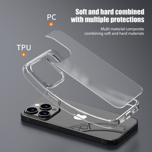 Custodia Antiurto Smerigliata Trasparente in TPU+PC con Stampa a Caldo e Fondina per iPhone 15 Pro Max - Product Image 4