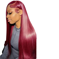 Perruque frontale en dentelle HD transparente 13x6, pré-épilée, en cheveux vierges bruts, sans colle, prête à porter, avec dentelle HD pré-coupée et effet fondant, vente en gros