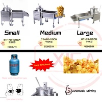 Machine à Popcorn Automatique au Gaz 220V, Mini Machine Commerciale à Popcorn Caramel pour Snack-bar et Entreprises Alimentaires