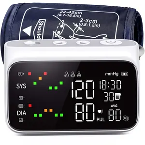 Design della staffa pieghevole Monitor della pressione sanguigna Display retroilluminato a LED Monitor AVG BP macchina per la pressione sanguigna del braccio superiore