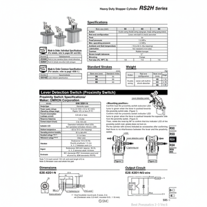 SMC Pneumatics, cilindro de tope de servicio pesado para el - Product Image 1
