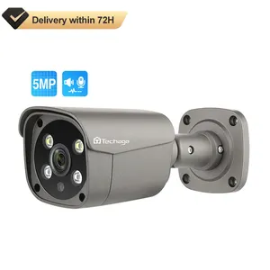 Telecamera di sicurezza per visione notturna Full HD 5MP 2K con sistema di rilevamento facciale a due vie Audio Full Color POE telecamera di sicurezza