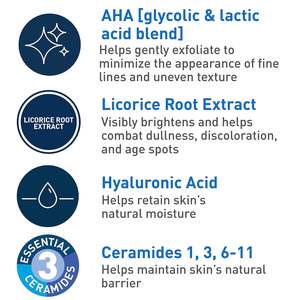 Sérum exfoliant de nuit régénérant pour la peau 100% USA avec acide glycolique et lactique pour le visage, traitement anti-âge, 1,7 oz - Product Image 6