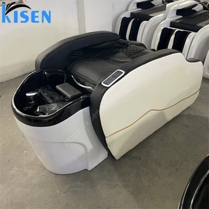 KISEN Luxury Hair Spa 4D Body Massage Shampoo <b>Bed</b> Electric Shampoo Chair Head Washing Massage <b>Bed</b> With Shampoo Basin - Product Image 3