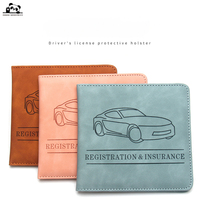 Organizador de Documentos para Auto, Cartera para Tarjetas de Identificación, Registro de Vehículo, Seguro, Porta Tarjetas de Cuero