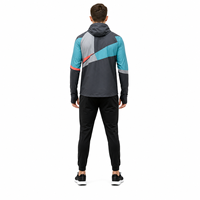 Veste de course imperméable personnalisée avec fermeture éclair, polyester fin, saison printanière, séchage rapide et coupe-vent