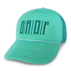 Gorra Trucker Transpirable de Moda, Color Verde Menta, Parte Delantera de Espuma, Parte Trasera de Malla, Bordado 3D, Ajustable, Unisex, para Ciclismo - Product Image 1