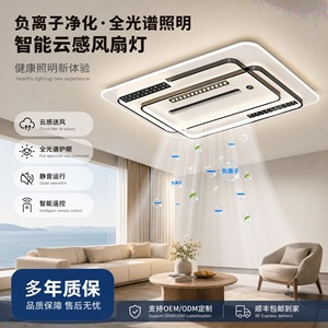 Plafonnier LED Toho en aluminium et acrylique, style moderne et minimaliste, pour salon, chambre à coucher, ensemble complet pour toute la maison avec commande vocale - Product Image 4