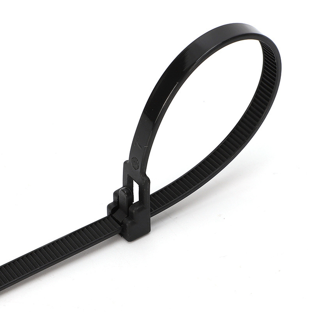 Reusable Nylon PA66 High Quality Electrical UV Resistant Plastic Cable Ties with Detachable for Outdoor Electrical