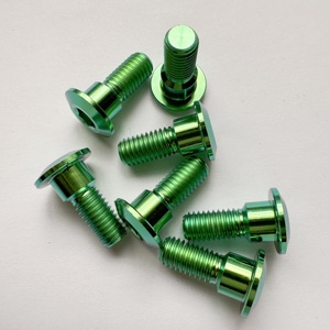 Usine en gros M8 * 20 Modification de moto boulon de disque de frein pièces de moto vis en titane Gr5 boulons en titane - Product Image 2