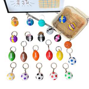 Yanglu Mini Simulation <span class=keywords><strong>basket</strong></span> Football sport voiture clé <span class=keywords><strong>sac</strong></span> accessoires suspendus Fans petits cadeaux - Product Image 1