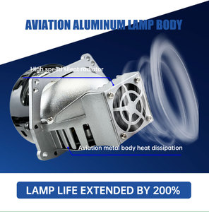 Lente de proyector bi-led de <span class=keywords><strong>3</strong></span> pulgadas, faro LED para coche, luz blanca de 12V de alta calidad, 6000K, 6500K para BMW, Honda, <span class=keywords><strong>Mazda</strong></span>, Fit, automóvil - Product Image 5