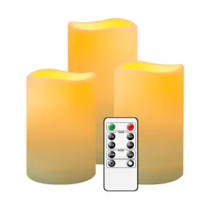 High Quality Sells Wellled Flameless Candle Remote Control Flickering Led Candles Holiday Lighting Decorative Lighting