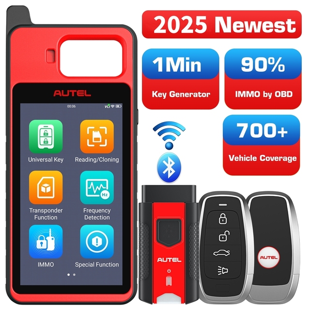 Autel Maxim Km100 Key Fob Programmer Tool All Keys Lost Key Immobilizer Cloning Generator