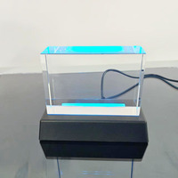 Bloques de Cristal K9 en Blanco para Máquina UV XTool, Grabado Láser, Marco de Fotos 3D Familiar con Base LED, Venta al Por Mayor del Fabricante