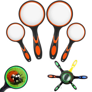 YL Portable Glass Magnifying Glass 4X 8X 10X Reading Jewelry Inspection Handheld With Silicone Handle For Elderly And Hobbyists - Product Image 1