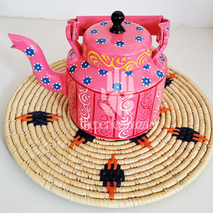 Handpainted Stainless Steel Handle Aluminum Alloy <b>Kettle</b> Glass Cover for Gas <b>Induction</b> Cookers Eco-Friendly Lightweight Design - Product Image 4