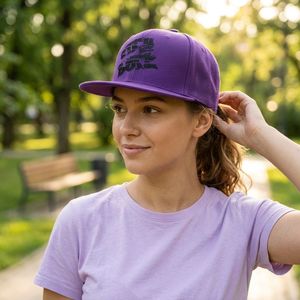 Casquette Snapback Structurée 6 Panneaux 100% Coton Personnalisée OEM de Haute Qualité avec Logo Brodé Unisexe Adulte Quatre Saisons Style Européen - Product Image 2