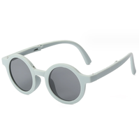 Lunettes de soleil pour enfants tendance, logo personnalisé, monture ronde mignonne, matériau PC, protection UV400, multicolores pour enfants