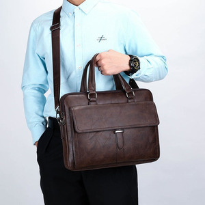 <span class=keywords><strong>Sac</strong></span> Messager pour Hommes en PU Haut de Gamme, Grande Capacité, Imperméable, avec <span class=keywords><strong>Compartiment</strong></span> <span class=keywords><strong>Ordinateur</strong></span> pour Usage Professionnel Décontracté - Product Image 5