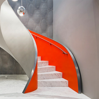 DAIYA chine nez d'escalier avec escaliers ronds et incurvés conception d'élévation étroite
