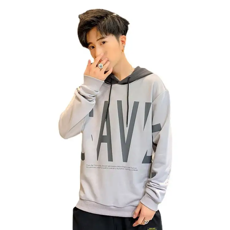 New Design Spring Winter Men Casual Clothes Long Sleeve Loose Pull Capuche Sweat Wholesale Sublimation Pullover Hoodie