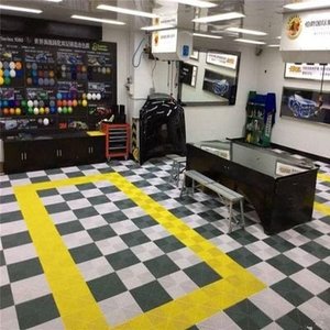 Dalles de sol de garage ventilées avec rebords Ed Lights X 2 - <span class=keywords><strong>120</strong></span> noires et <span class=keywords><strong>120</strong></span> grises en <span class=keywords><strong>PVC</strong></span> - Product Image 3