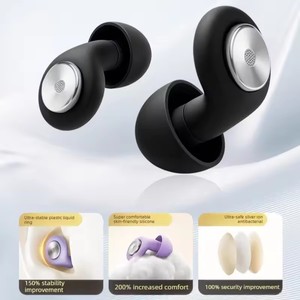 Bouchons d'oreilles en silicone souple faits à la main pour dormir, nager, réduction du bruit, imperméables, réutilisables, protection auditive, logo personnalisé - Product Image 2
