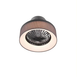<b>Modern</b> <b>Ceiling</b> Fan <b>Light</b> with <b>LED</b> Warm White Illumination Aluminum Body Surface Mounted for Living Room - Product Image 1