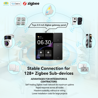 Panel de Interruptores Inteligente Golden Security 2026 de 3.5 Pulgadas para Automatización del Hogar Zigbee/WiFi, Control por Voz Alexa Integrado, 10A