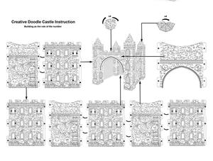 منزل وقلعة ورقية ثلاثية الأبعاد قابلة للمسح للرسم والخربشة للأطفال - Product Image 4